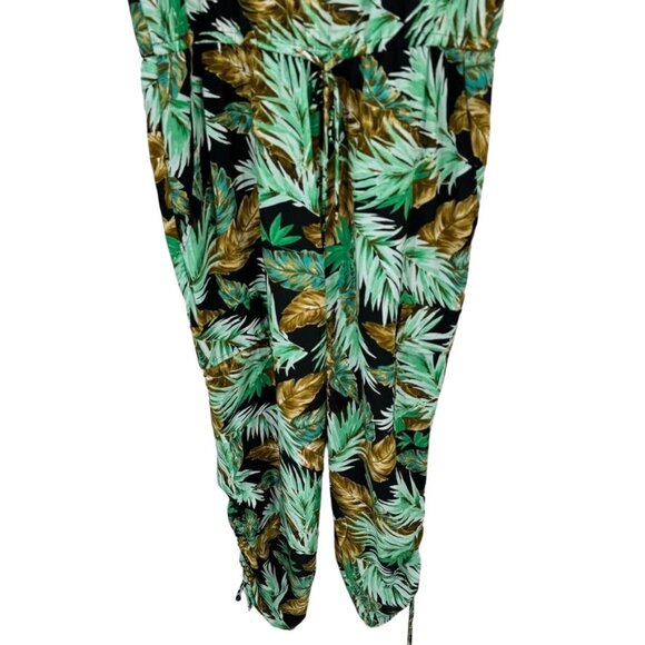 Ralph Lauren Womens Neila Jumpsuit Green tropical sleeveless size 14 new $198 - Picture 7 of 14